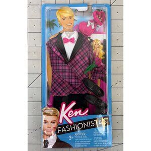 Ken Doll Fashionistas 2010 Plaid Jacket Evening Wear Valentines Day New W3163